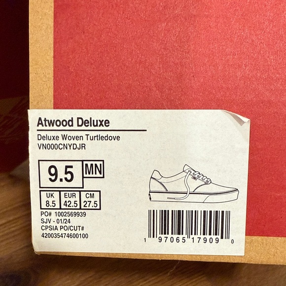 Vans Men's Cream Canvas Sneakers - Picture 2 of 6